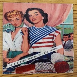 W.A.P. Lyric coaster